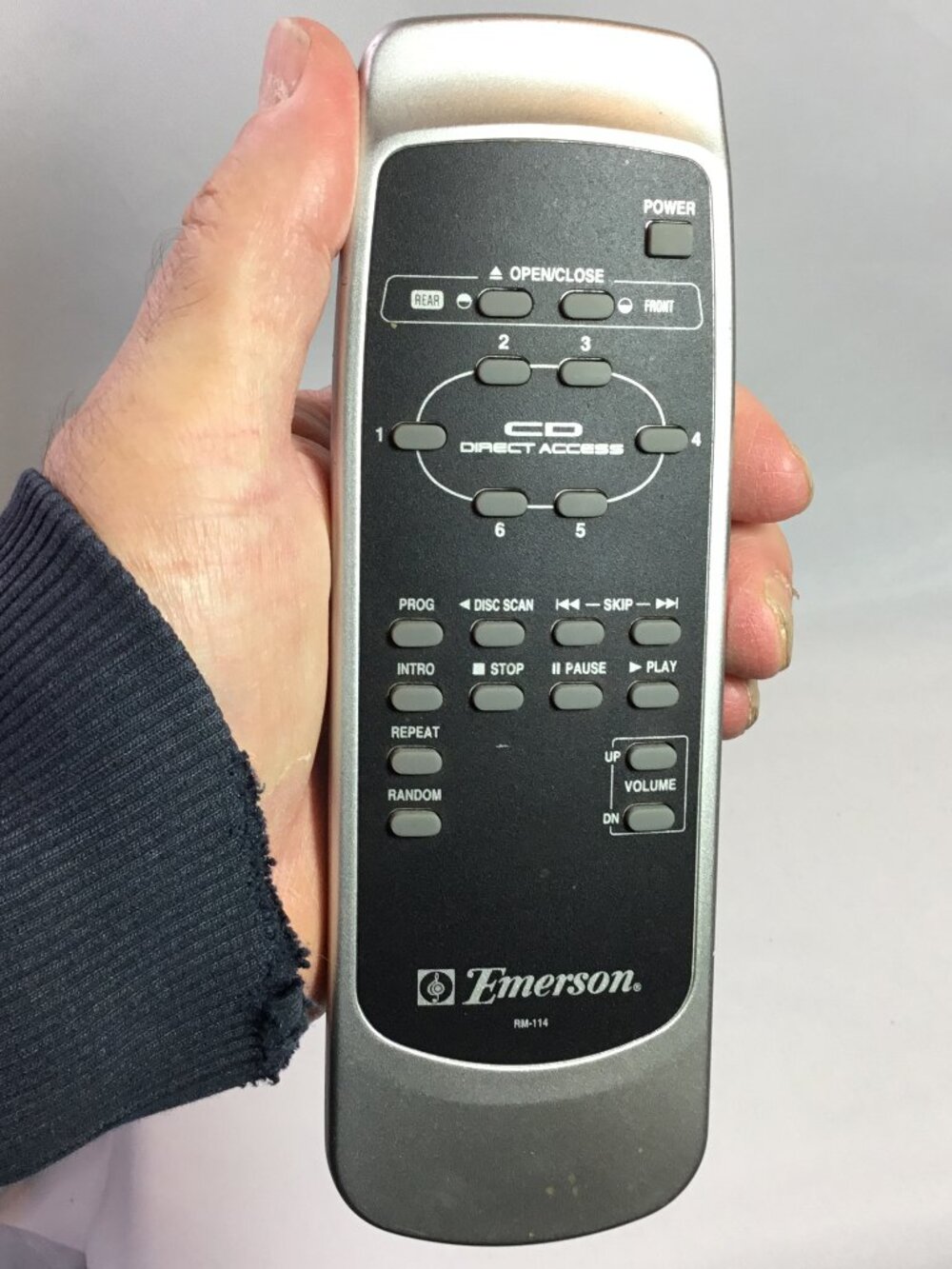 Emerson RM-114 Remote Control for MS9700 6-CD Changer Home Audio AV System OEM
